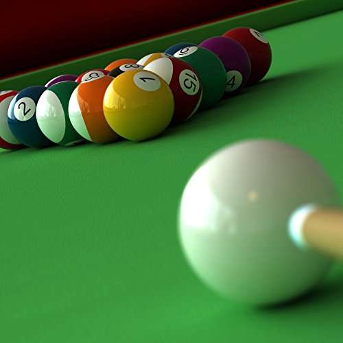 Mini Tabletop Pool Set- Billiards Game Includes Game Balls, Sticks, Chalk, Brush and Triangle-Porta