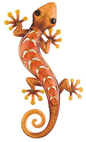 Regal Art & Gift Gecko Wall Decor, 18-Inch, Copper