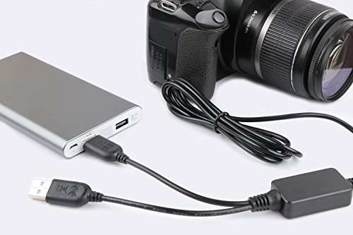 ACK-E8 USB Power Kit AC Adapter Replacement LP-E8 DR-E8 DC Coupler Dummy Battery for Canon EOS 550D