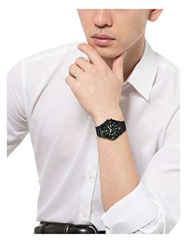 Casio Men's Marine Black Dial Black Resin