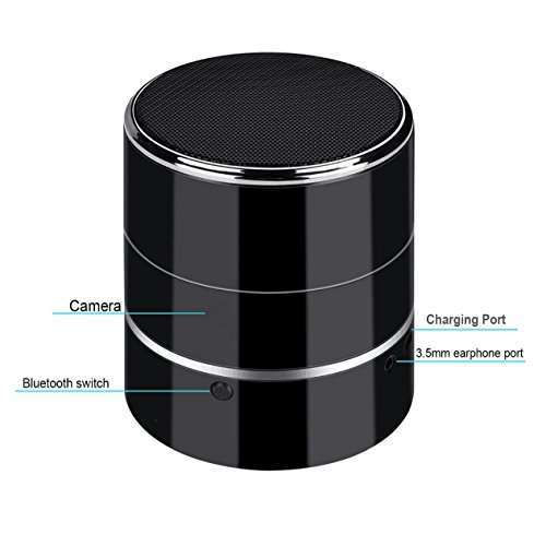 Wifi Spy Camera Bluetooth Music Player Speakers Hidden Camera Wireless HD 1080P With Adjustable ang