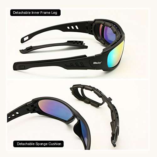 Daisy C6 Polarized Ballstic Army Sunglasses Rx Insert Military Tactical Goggles