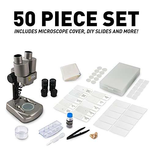 NATIONAL GEOGRAPHIC Dual Microscope Science Lab - Full Exploration Kit including over 50 Science Ac