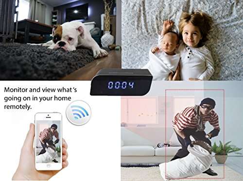 Wireless Wifi HD 1080P Hidden Camera Nanny Cam Hidden Camera Clock Motion Detection Camera Mini Spy