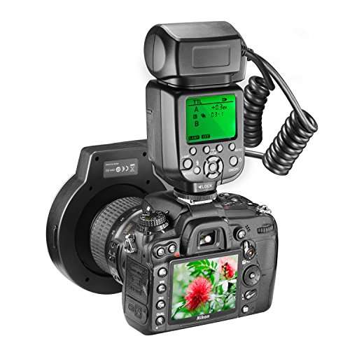 Neewer Macro TTL Ring Flash Light with AF Assist Lamp for Nikon DSLR Camera such as D7200 D7100 D70
