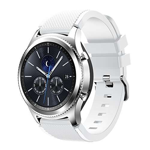 Leefrei Gear S3 Watch Band, Soft Silicone Sport Band Replacement Strap for Samsung Gear S3 Frontier