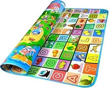 174x147cm Large Kids Crawling Educational Play Mat Double Side Game Soft Foam Play