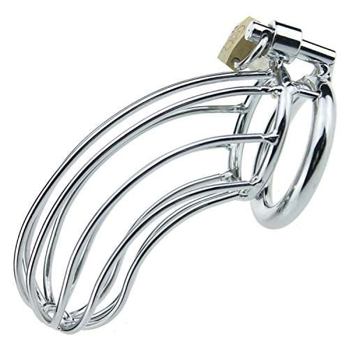 Manganese Steel Cock Lock Bondage Male Chastity Cage Sleeve Male Chastity Device Cage Sex Toys for M