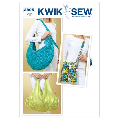 Kwik Sew K3805 Metro Bags Sewing Pattern, No Size