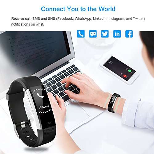 Fitness Tracker HR, Letscom Activity Tracker with Heart Rate Monitor Watch, IP67 Waterproof Smart W