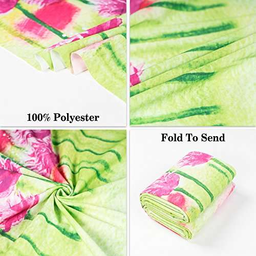 Allenjoy 7x5ft Let's Flamingle Flamingo Hawaiian Birthday party banner Backdrop background photo bo