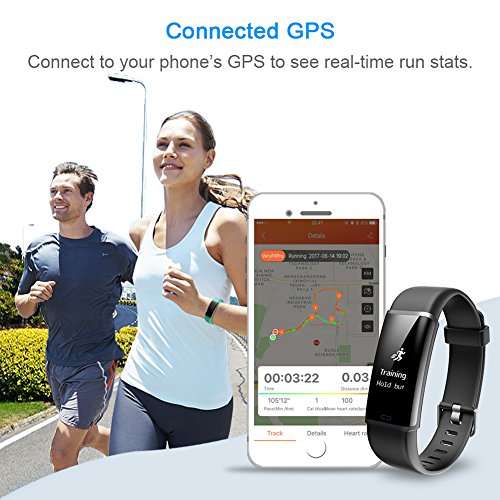 Letscom Fitness Tracker with Heart Rate Monitor Watch, Activity Tracker with Step Counter, Pedomete