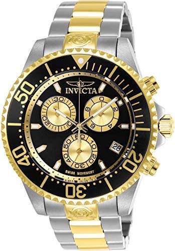 Invicta Men's Pro Diver Quartz Diving Watch with Stainless-Steel Strap, Two Tone, 22 (Model: ..