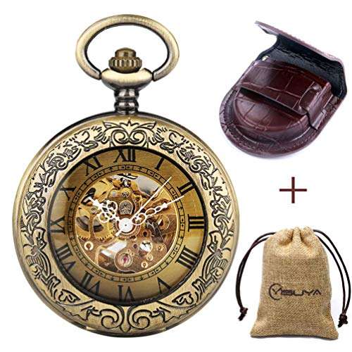 Retro Bronze Automatic Mechanical Pocket Watch (Bronze)