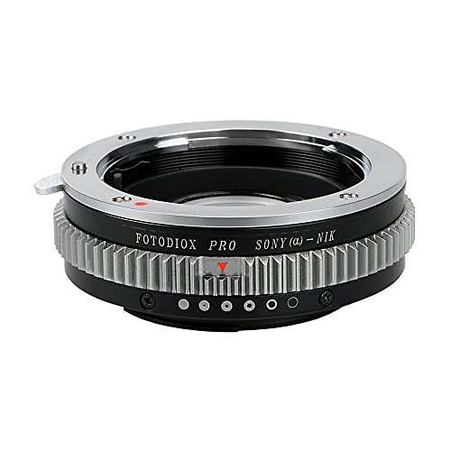 Fotodiox Pro Lens Mount Adapter - Sony Alpha A-Mount (and Minolta AF) DSLR Lens to Nikon F Mount SL
