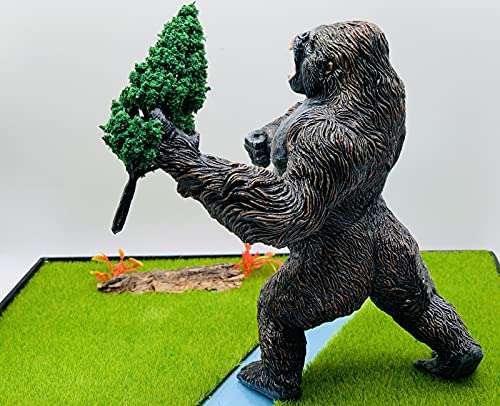 Higherbros King Kong Toys Gorilla Action Figure Standing Rampage Gorilla Fight Mode Gorilla Ape S...
