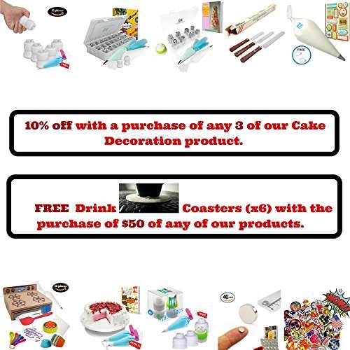 LIMITED TIME OFFER-Icing Russian piping tips nozzles for cupcakes & cookies decorating tips-BONUS x