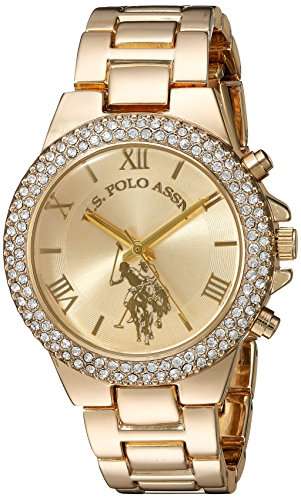 U.S. Polo Assn. Women's Quartz Metal and Alloy Casual Watch, Color:Gold-Toned (Model: USC40032)