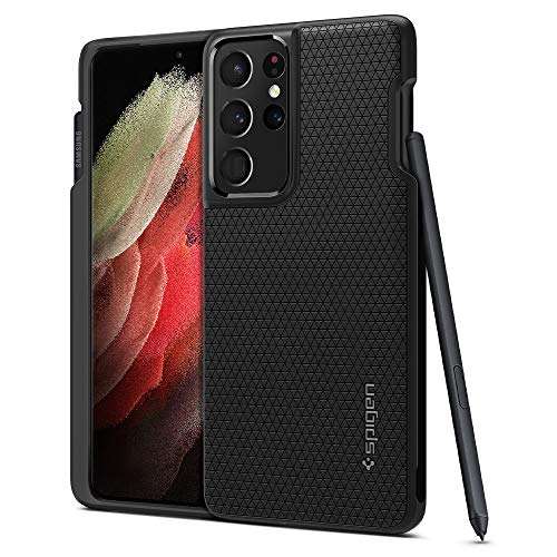 Spigen Liquid Air P Designed for Galaxy S21 Ultra Case (2021) - Matte Black...