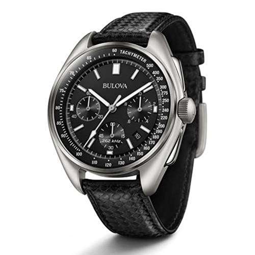 Bulova Men's Lunar Pilot Chronograph Leather Strap Watch