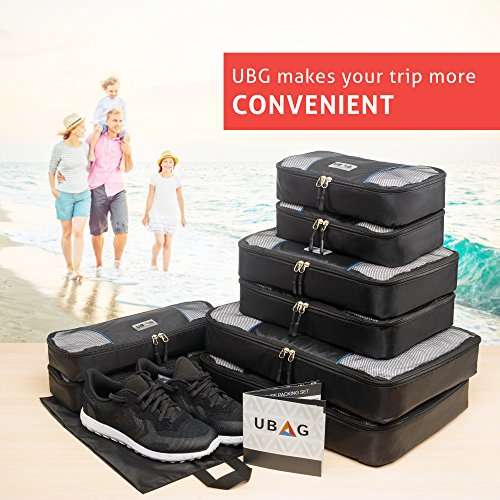 Travel Packing Cubes Set  8 Luggage Packing Organizers  Compression Packing Cubes