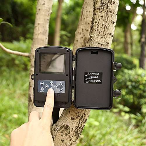 Remote Trail Camera Stealth Hunting Camera 1080P HD Night Vision 66 ft Self-timer Motion Sensor IP6