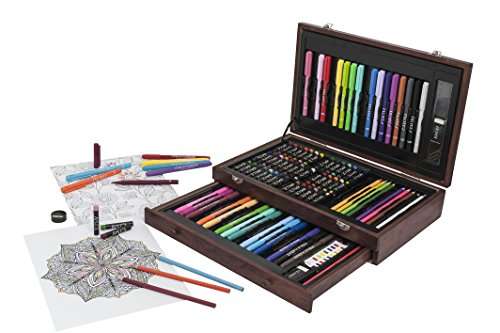 Art 101 Doodle & Coloring Wood Art Set (100 Piece)