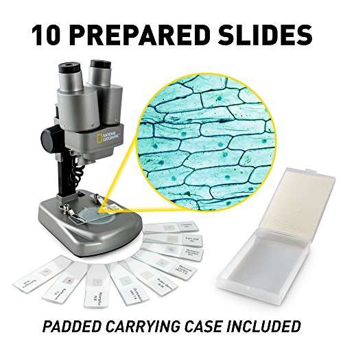 NATIONAL GEOGRAPHIC Dual Microscope Science Lab - Full Exploration Kit including over 50 Science Ac