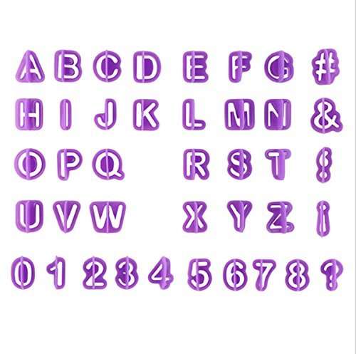 Fondant Tools,Thsinde 87 Fondant Cake Sugarcraft Alphabet Letters Cutters Cake Decorating Tools Cut
