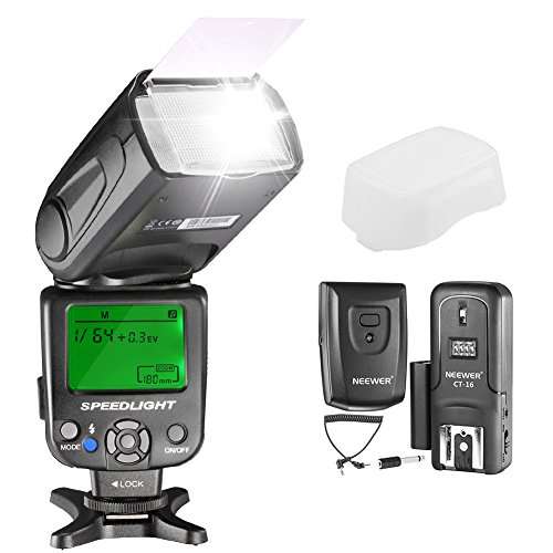 Neewer NW620 Manual LCD Display Flash Speedlite Kit for Canon Nikon and Other DSLR Cameras,Includes