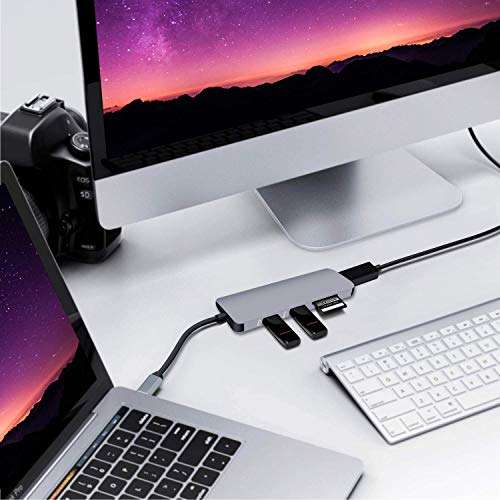 Pavlysh USB C HDMI Adapter for MacBook Pro 2016/2017/2018, 5 in 1 USB-C to HDMI Output, SD+Mi..