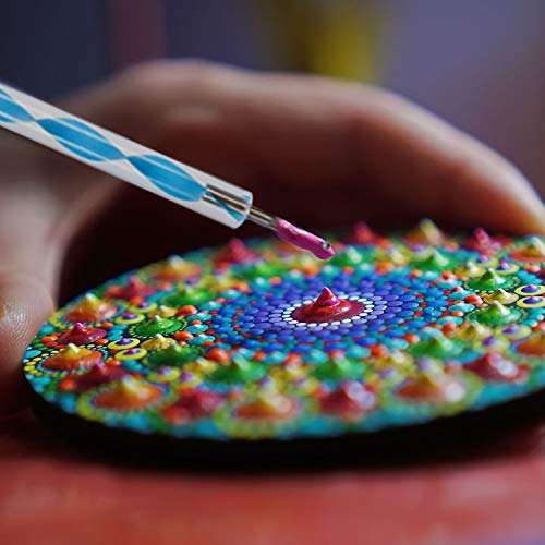 Skylety 21 Pieces Mandala Dotting Tools for Painting Rocks Mandala Painting Stencils