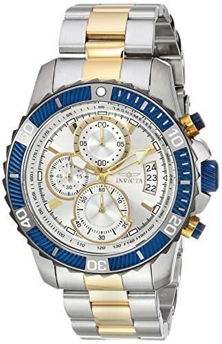 Invicta Men's Pro Diver Quartz Watch with Stainless-Steel Strap, Two Tone, 22 (Model: 23994