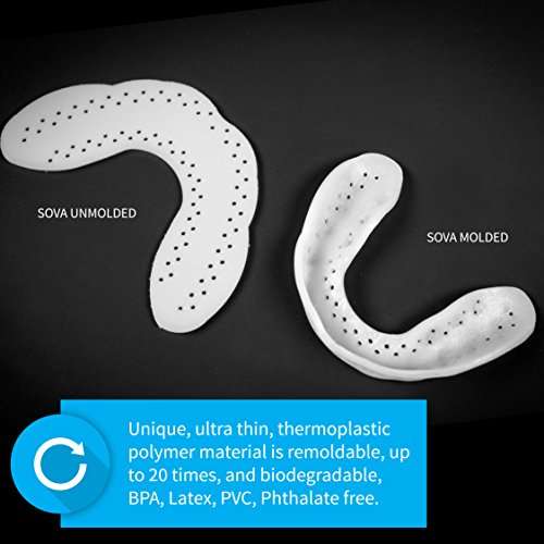SOVA Aero Night Guard Custom-Fit Night-Time Dental Mouth Guard with Case