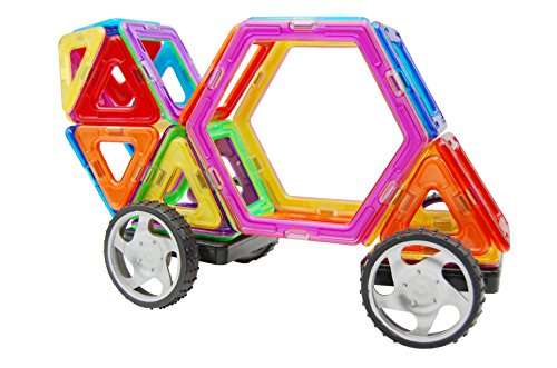Spark Imagination & Creativity - Neoformers Children's Magnetic Building Block Construction Set wit