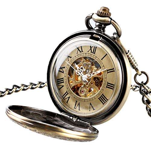 Retro Bronze Automatic Mechanical Pocket Watch (Bronze)