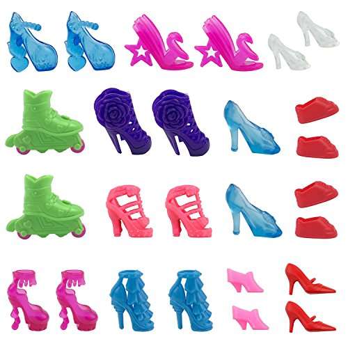 Holicolor 119pcs Barbie Doll Clothes Set Include 10 Pack Barbie Clothes Party Grown Outfits And Ran