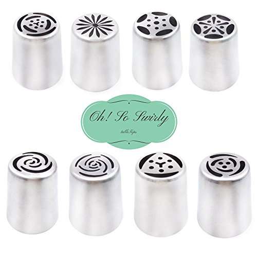 LIMITED TIME OFFER-Icing Russian piping tips nozzles for cupcakes & cookies decorating tips-BONUS x