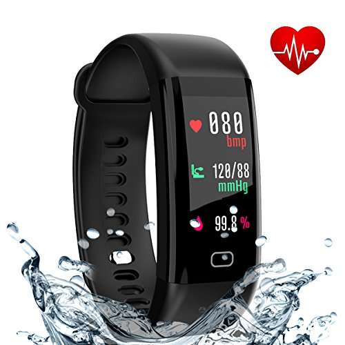 Fitness Tracker eway Fitness Watch With Color Screen Heart Rate and Blood Pressure Monitor Activity