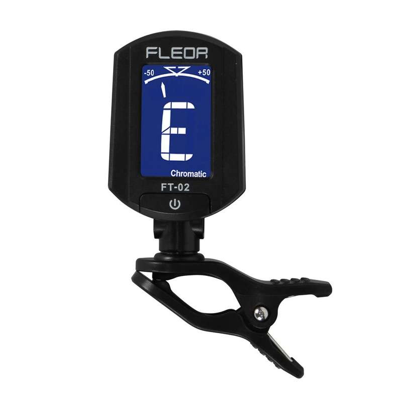 FLEOR Mini Clip On Digital Tuner For Guitar Bass Ukulele Chromatic Violin
