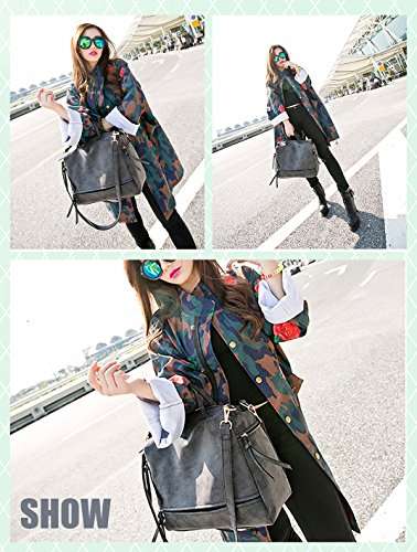 FIGROL Fashion Women Nubuck PU Leather Vintage Shoulder Bag Top Handle Satchel Handbags Motorcycle