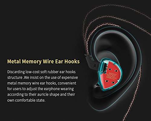 Newest KZ ES4 in Ear Monitors Armature and Dynamic Hybrid Headset Ear Earphone Earbuds HiFi B..