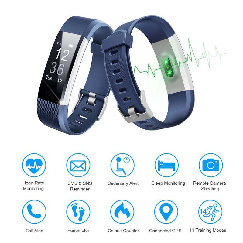 Fitness Tracker HR, Activity Tracker Watch with Heart Rate Monitor