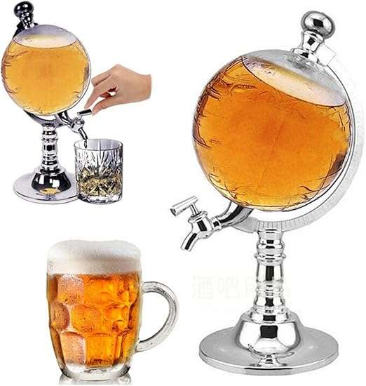Amazon.com | Janolia 1000ml/ 33.82 oz Globe Shaped Drink Dispenser ...