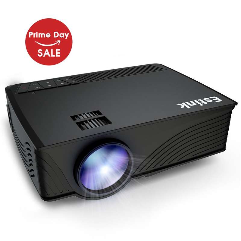 Portable Projector, 1500 Lumens LCD Video Projectors Support 1080P HDMI USB SD Card VGA AV