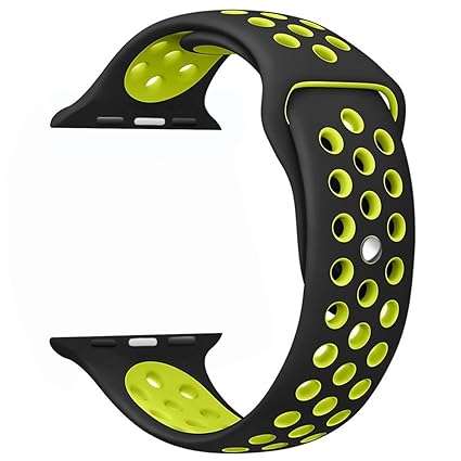 OULUOQI Apple Watch Band 42mm, Soft Silicone Replacement Wrist Strap for Apple Watch Series 2,