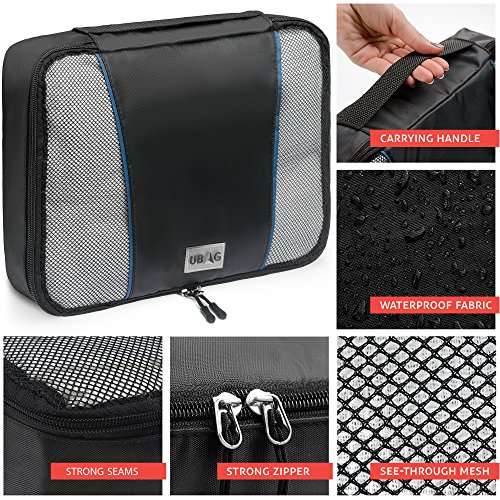 Travel Packing Cubes Set  8 Luggage Packing Organizers  Compression Packing Cubes