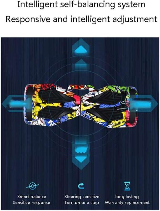 8" Hoverboard with Bluetooth Speaker and Led Lights