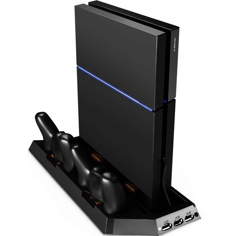 Amir® Cooling Fan Cooler for PS4 Playstation 4 Controller with FREE Dual Charger Ports Charging Stat