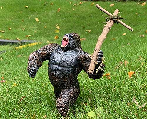 Higherbros King Kong Toys Gorilla Action Figure Standing Rampage Gorilla Fight Mode Gorilla Ape S...